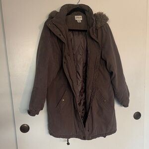 St. John's Bay Tan/Gray Winter Jacket